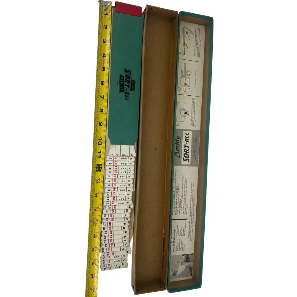 Amfile Sort-All A31 Alphabetical Month Day Date Numerical Paper Organizer Sorter